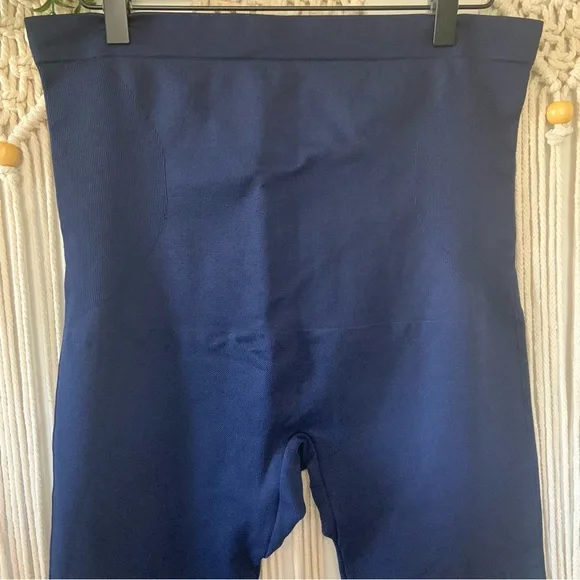 SHAPERMINT Women’s High Waisted Shaping Smoothing Leggings Navy Blue Size 2XL - Picture 5 of 12